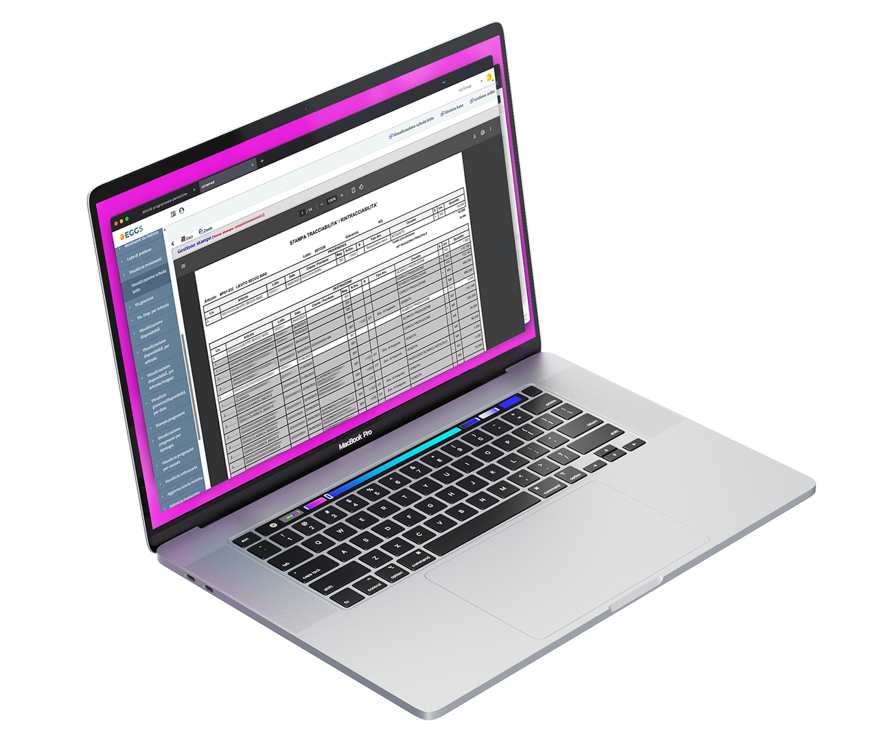 Schermata EGGS Dairy