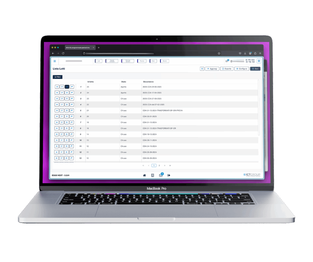 Schermata gestione soci